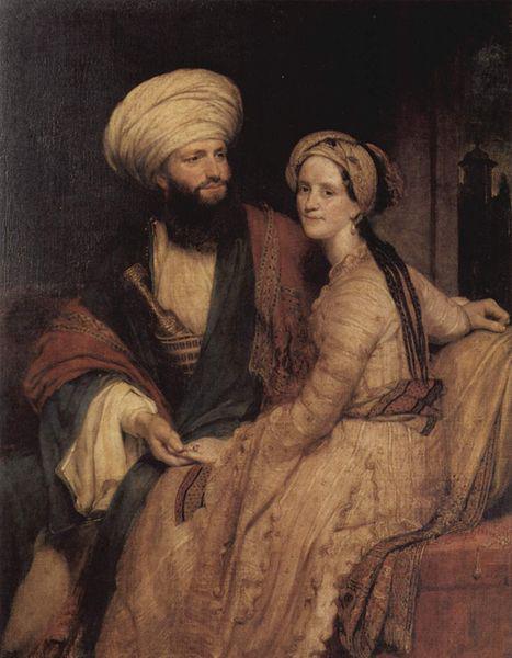 Henry William Pickersgill Portrat des James Silk Buckingham und seiner Frau oil painting image